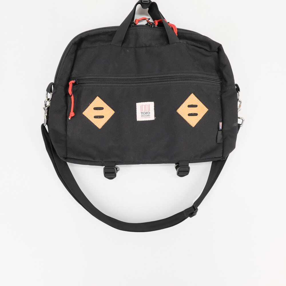 Topo Designs Mountain Briefcase Laptop Bag Mens Black 3 Way Use